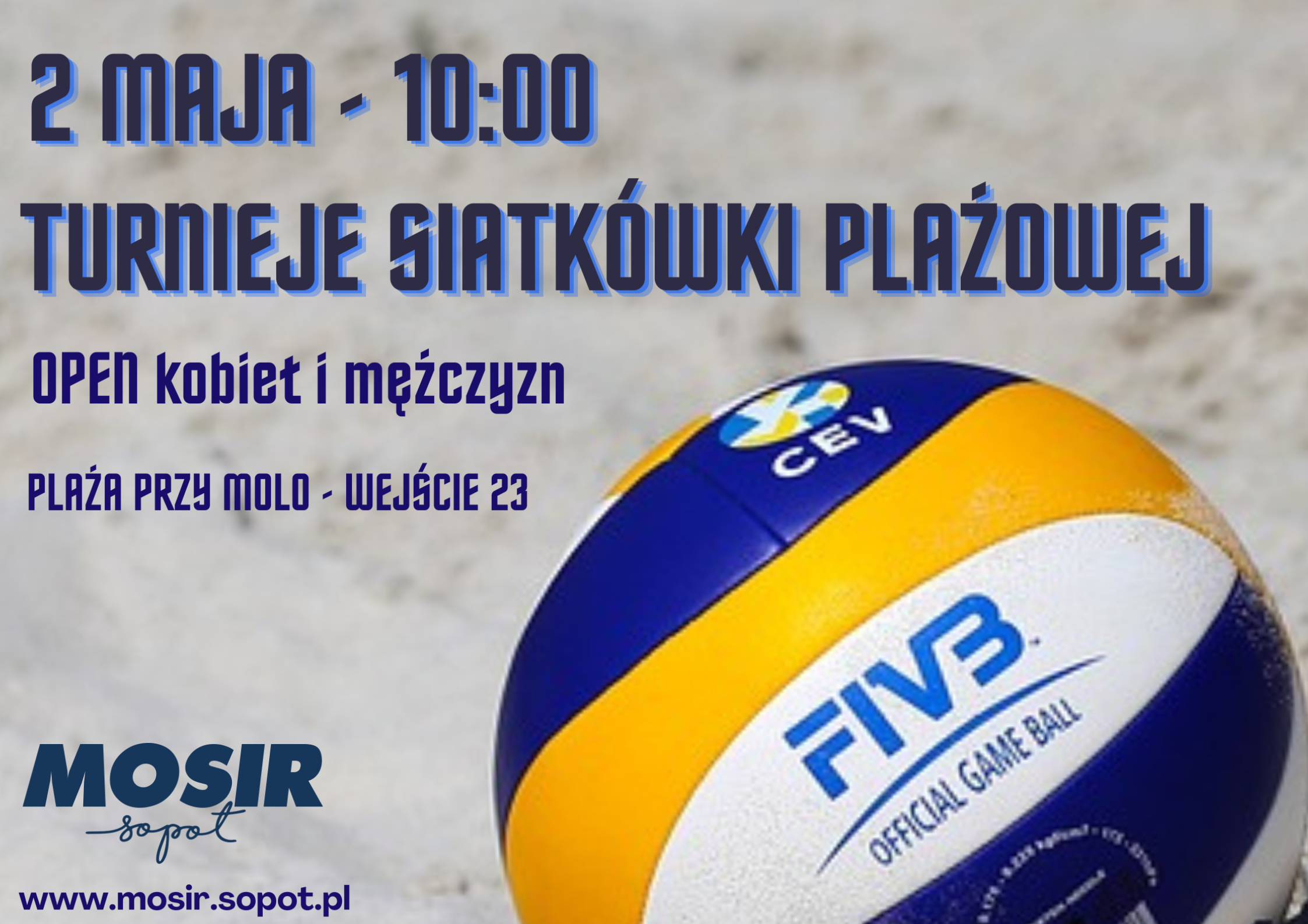 siatkowa plażowa - sopocka majówka grafika